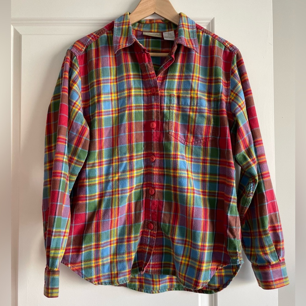 Vintage Liz Claiborne plaid shirt — size M